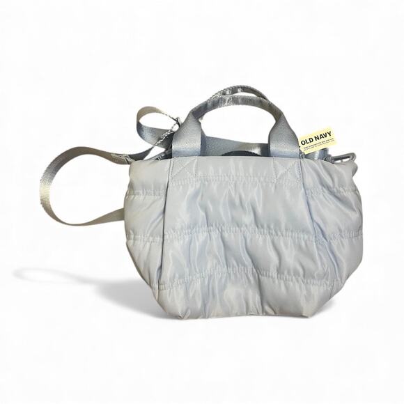 Old Navy Puff Active Tote Blue New Crossbody - Picture 1 of 6
